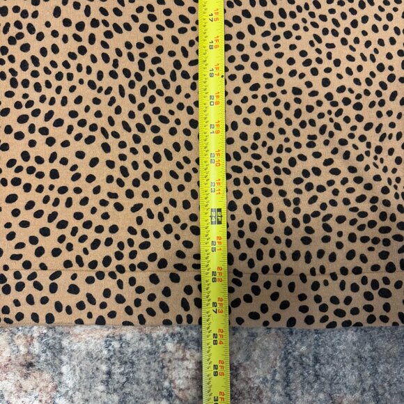 J. Crew #AZ889 Women's Plus L/S Pullover Cheetah Teddie Sweater 3X Brown/Black - Picture 9 of 9